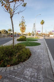Ejecución de rotonda en avenida alcalde retamino.