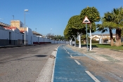 Trazado de carril bici de tocina-los rosales