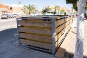 Suministro y colocación de papeleras, contenedores y cubre contenedores